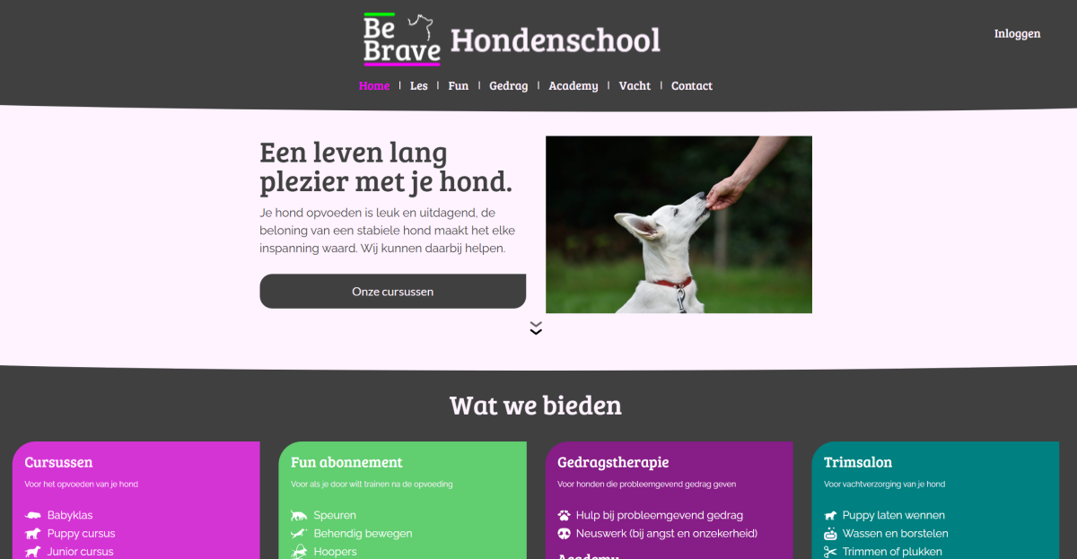 Hondenschool Be Brave - Buitenlocatie